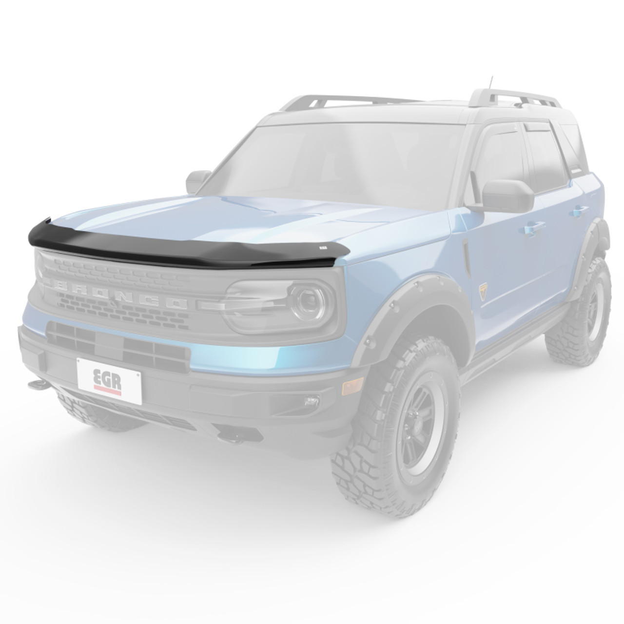 EGR 21-22 Ford Bronco Sport Superguard Hood Shield - Matte Black (303565) - 303565