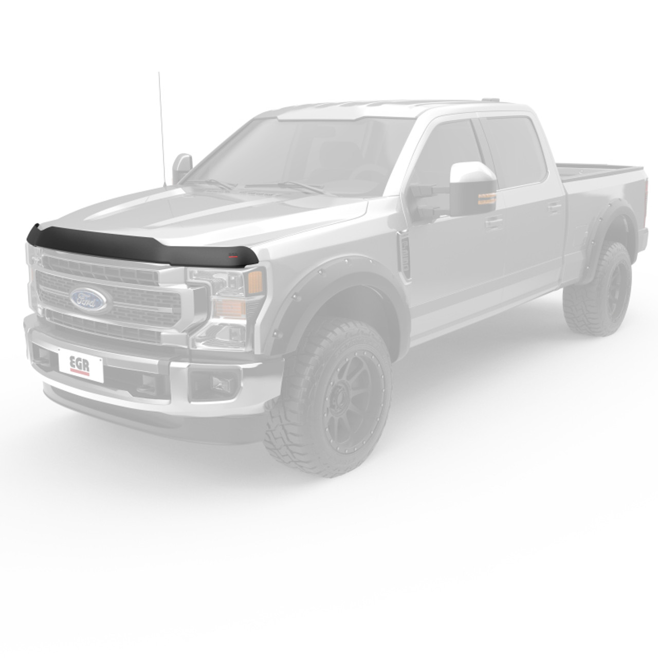 EGR 17+ Ford F-250/F-350 Superguard Hood Shield - Smoke Finish - 303911