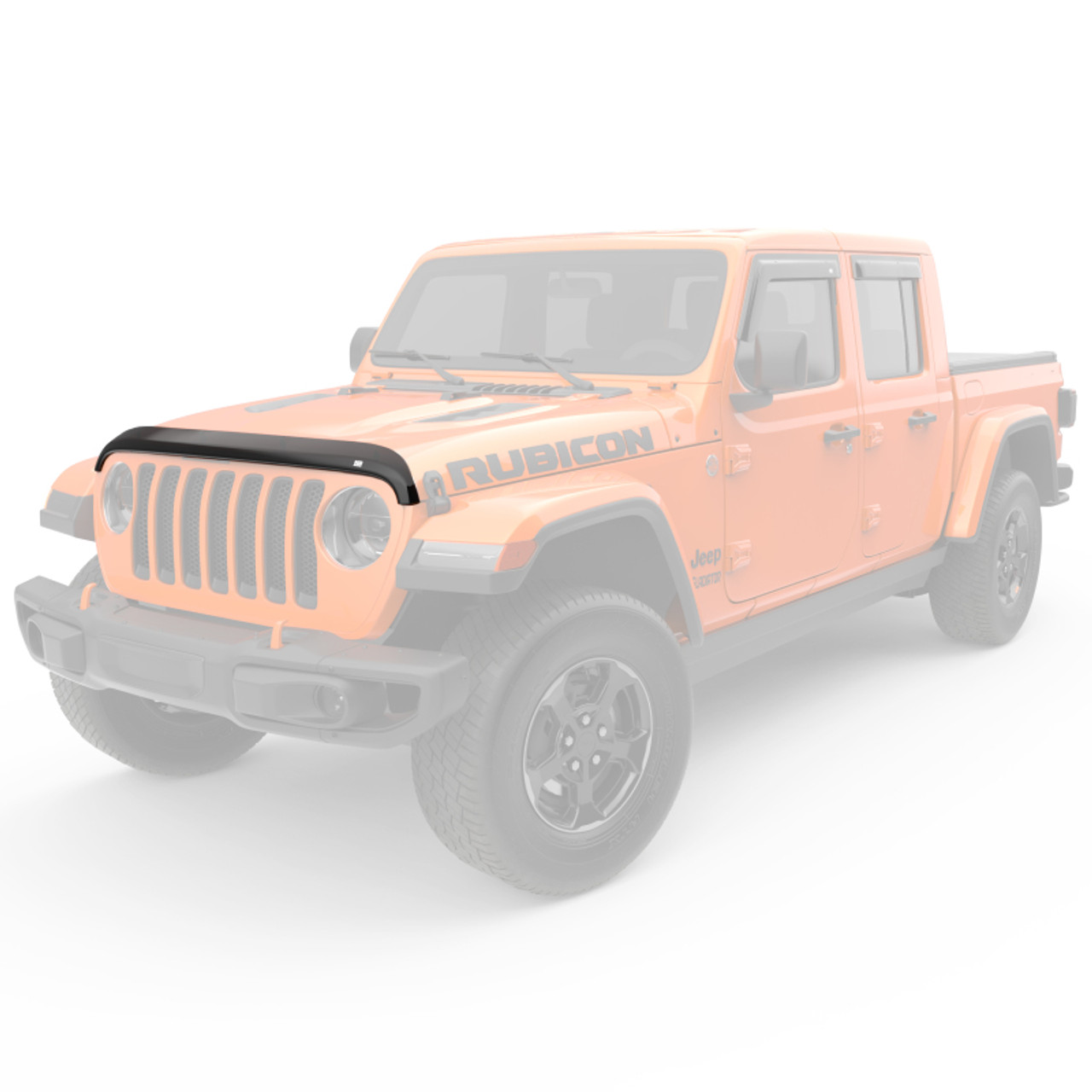 EGR Jeep 2018+ Wrangler / 2020+ Gladiator Superguard Hood Shield - Dark Smoke (305251) - 305251