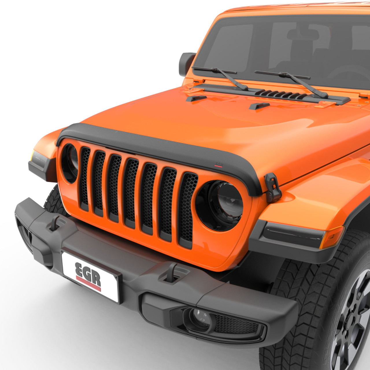 EGR 18-24 Jeep Gladiator Matte Finish Superguard Hood Guard - 305255