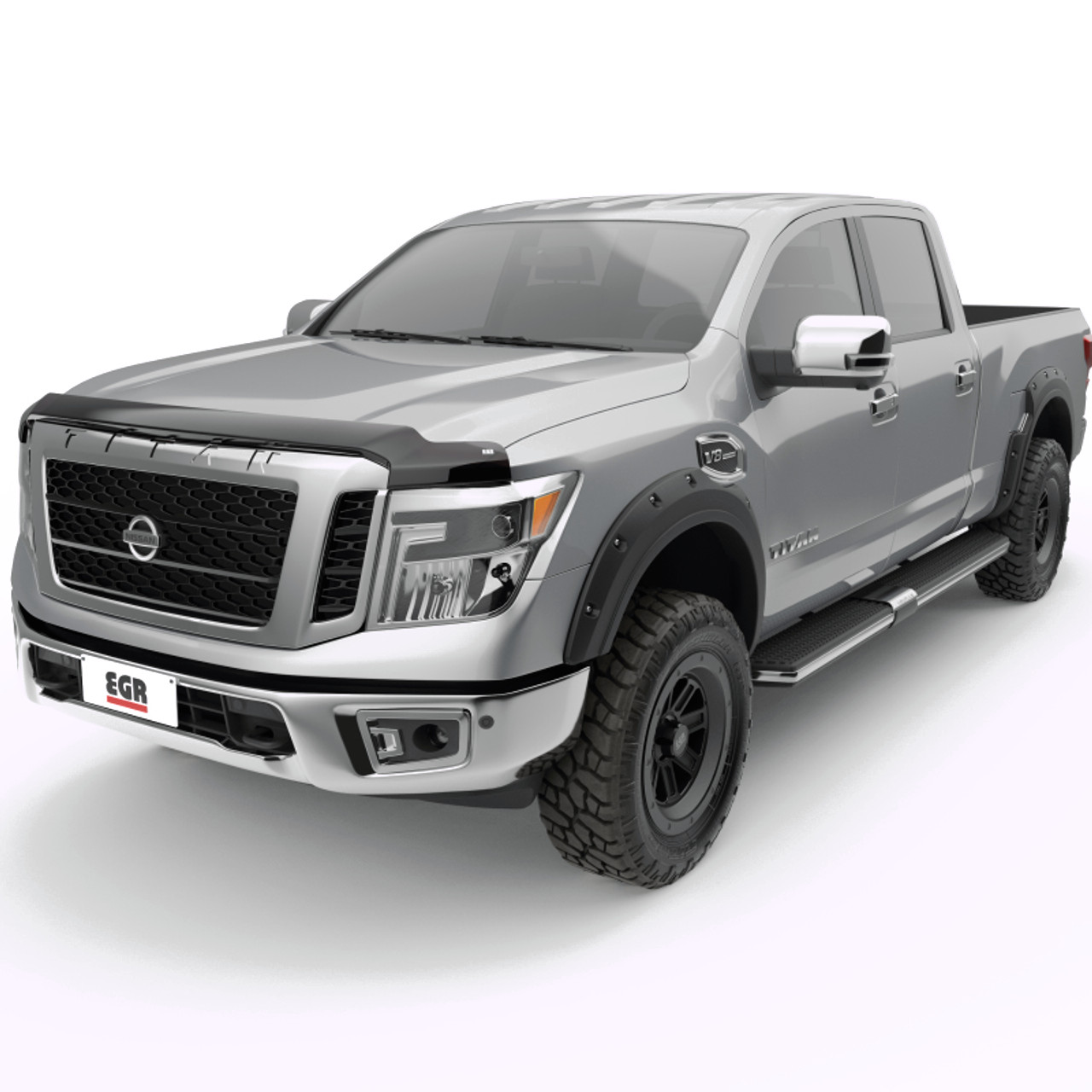 EGR 16+ Nissan Titan XD Superguard Hood Shield - Matte - 305905
