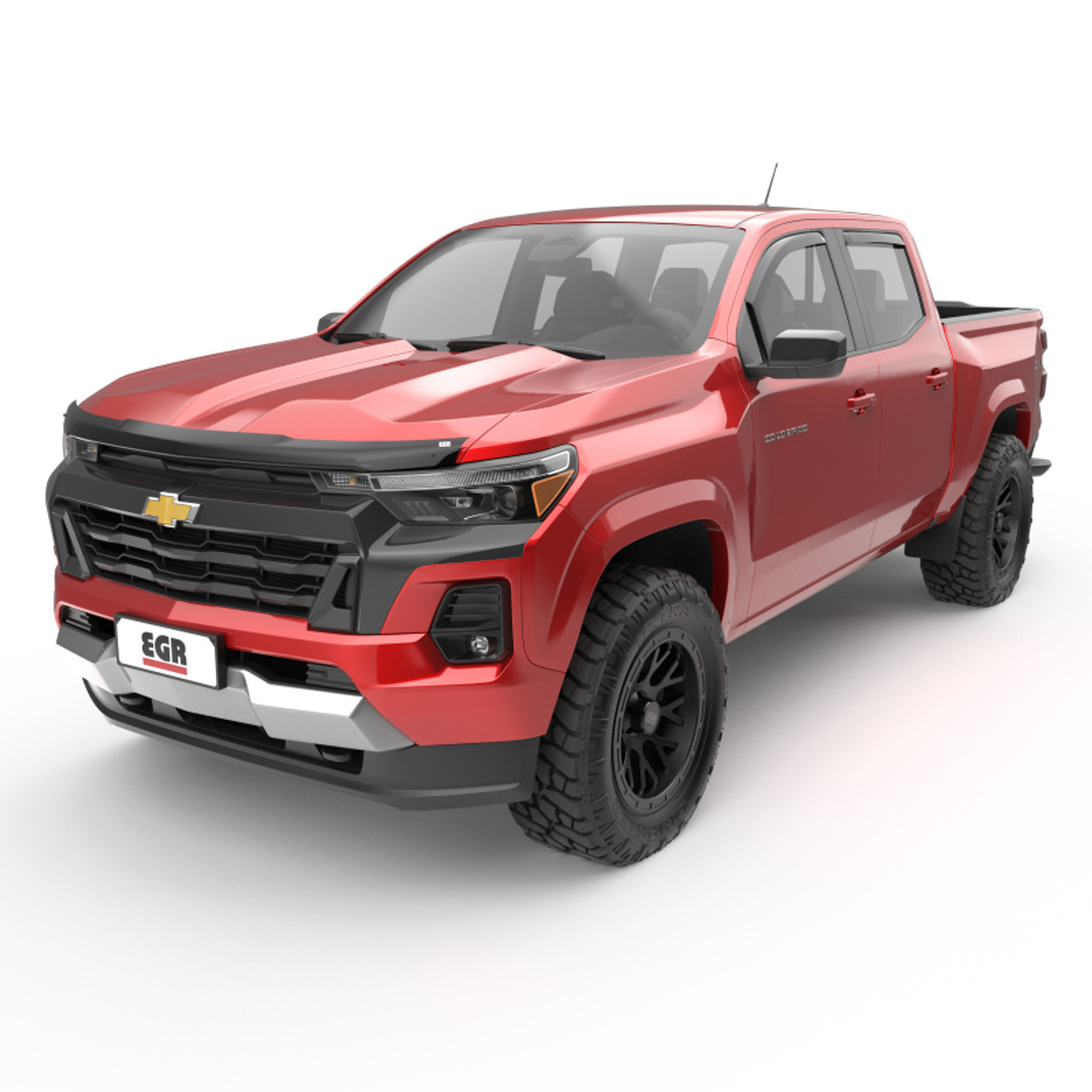 EGR 16-24 Nissan Titan XD Superguard Hood Guard - Dark Smoke - 309591