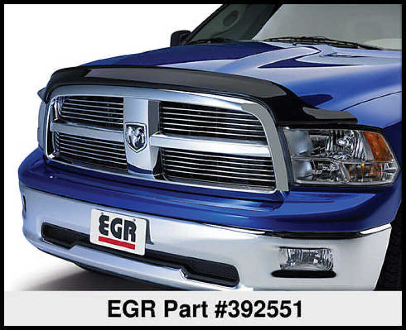 EGR 06+ Dodge F/S Pickup Aerowrap Hood Shield (392551) - 392551