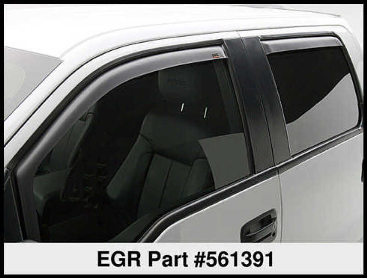 EGR 15+ Chevy Colorado/GMC Canyon Ext Cab In-Channel Window Visors - Set of 2 (561391) - 561391