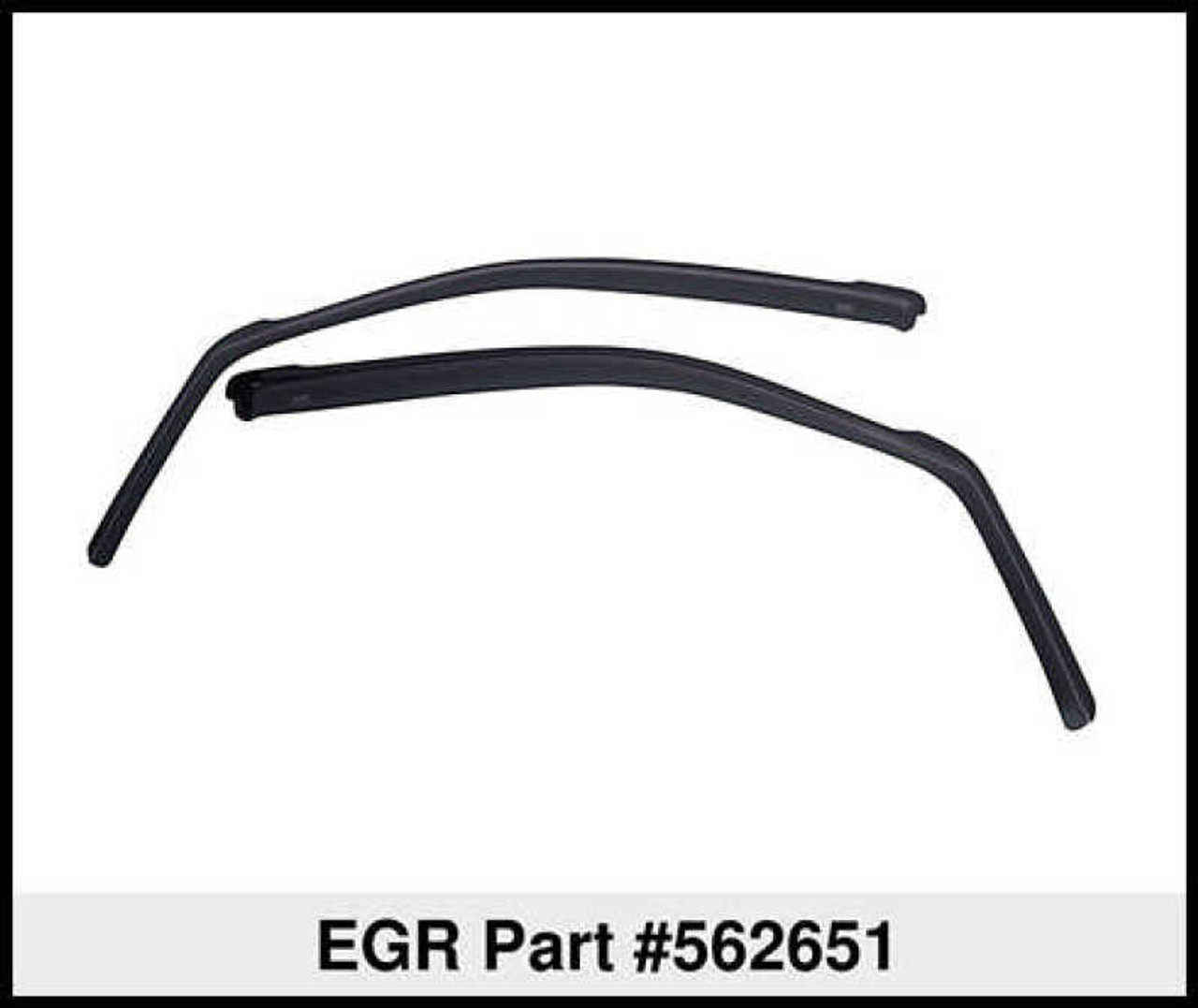 EGR 09+ Dodge Ram Pickup Regular Cab In-Channel Window Visors - Set of 2 (562651) - 562651