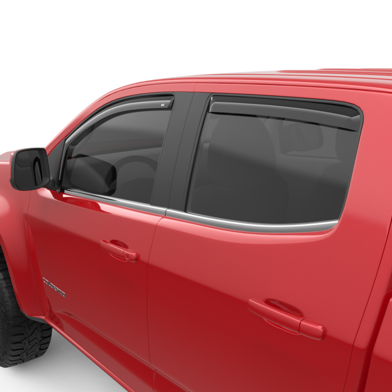 EGR 15+ Chevy Colorado/GMC Canyon Crew Cab In-Channel Window Visors - Set of 4 - 571391