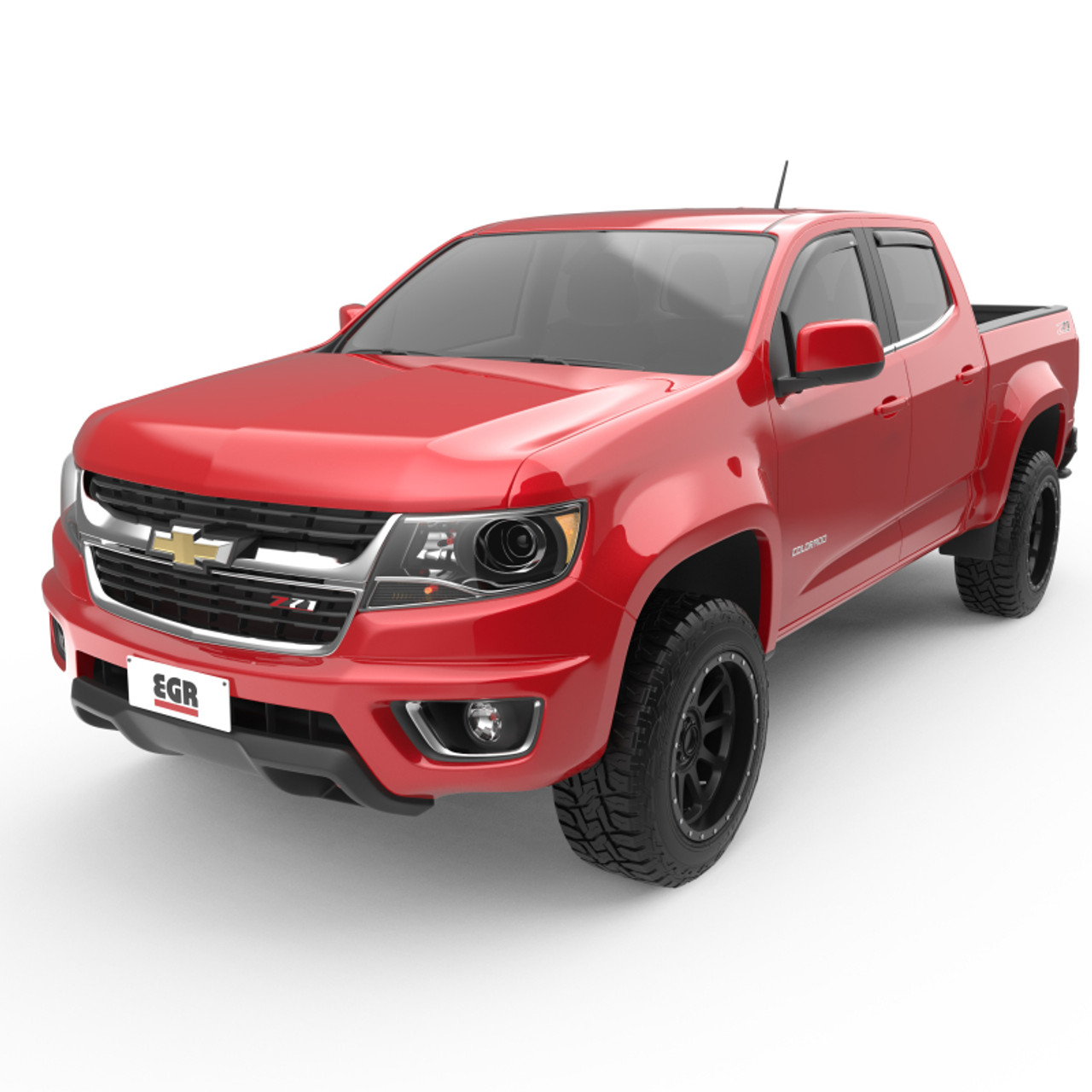 EGR 15+ Chevy Colorado/GMC Canyon Crew Cab In-Channel Window Visors - Set of 4 - 571391