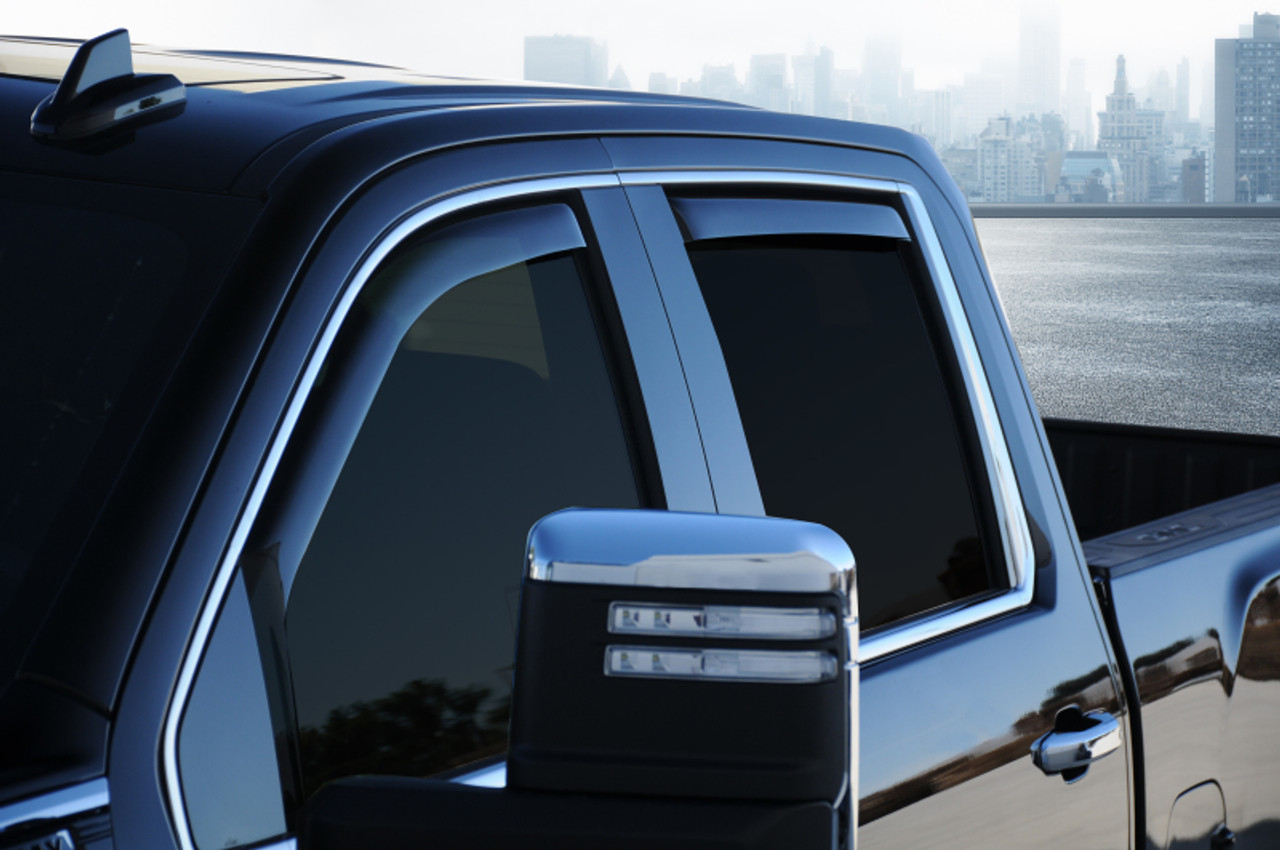 EGR 20-23 Chevrolet Silverado HD In-Channel Window Visors - Matte Black - 571665