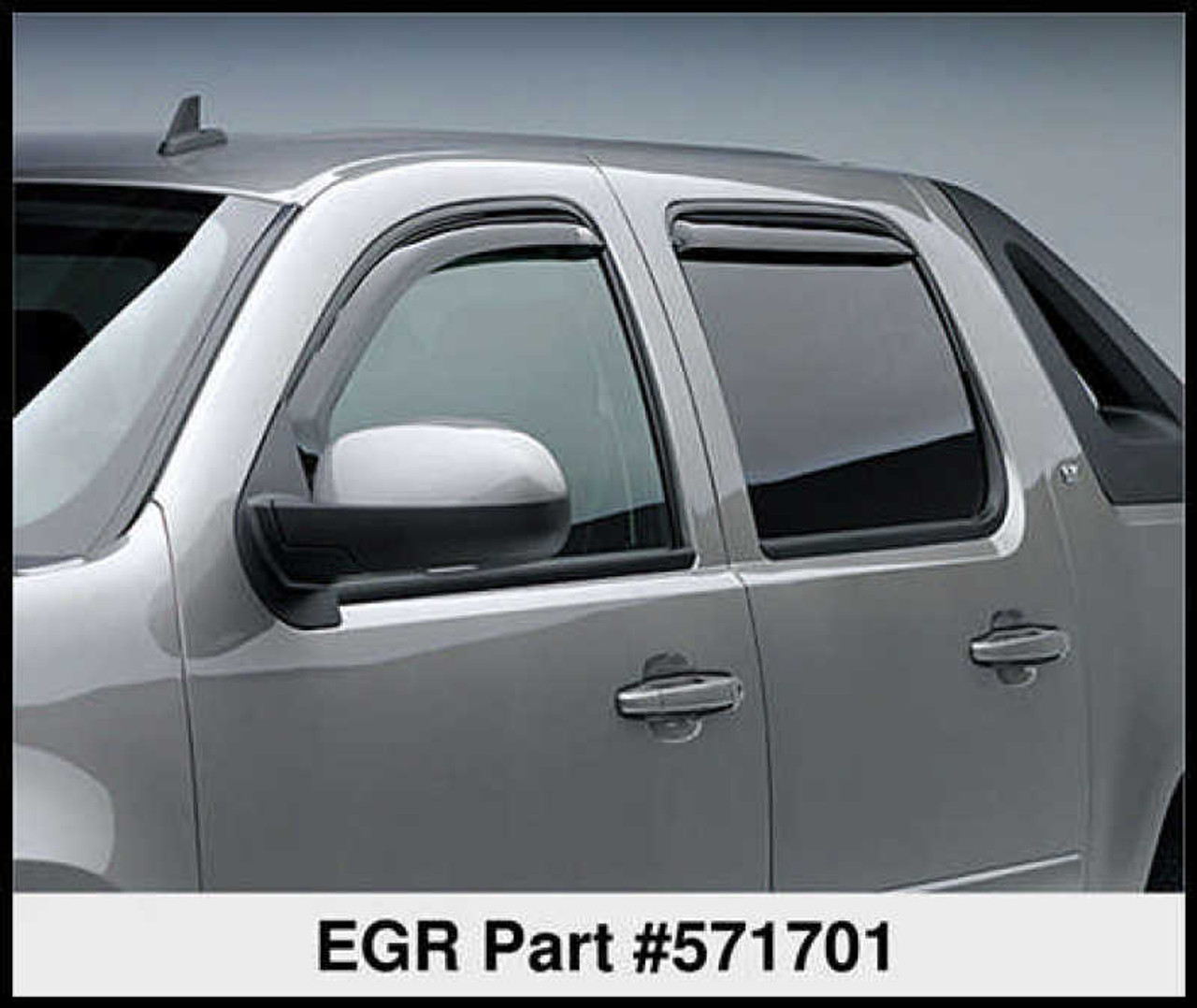 EGR 07+ Chev Suburban/GMC Yukon XL In-Channel Window Visors - Set of 4 (571701) - 571701