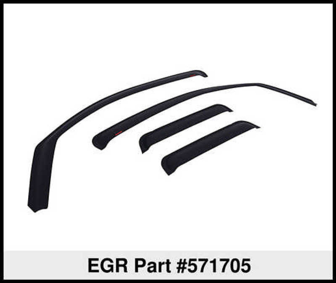 EGR 07-12 Chev Silverado 1500/2500/3500 Crw Cb In-Channel Window Visors - Set of 4 - Matte - 571705