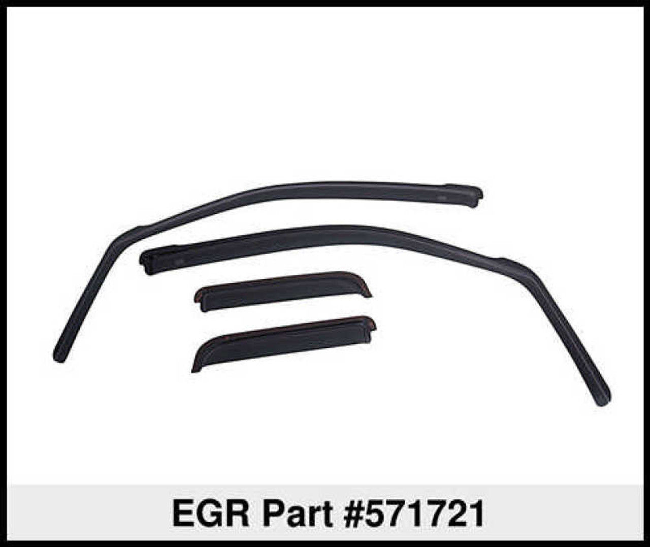 EGR 00-06 Chev Subran/Yuk / 01-07 Silv/Sierra Crew In-Channel Window Visors - Set of 4 (571721) - 571721