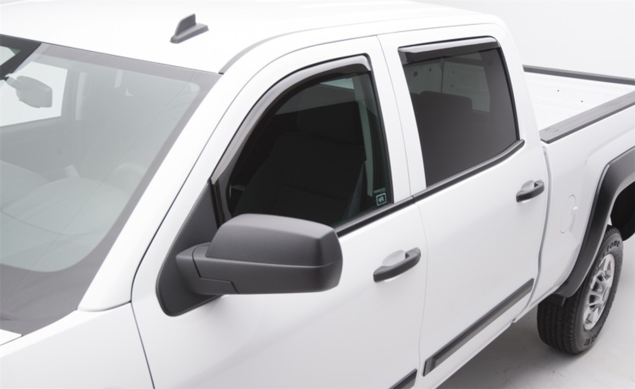 EGR 14+ Chev Silverado/GMC Sierra Crw Cab In-Channel Window Visors - Set of 4 (571771) - 571771