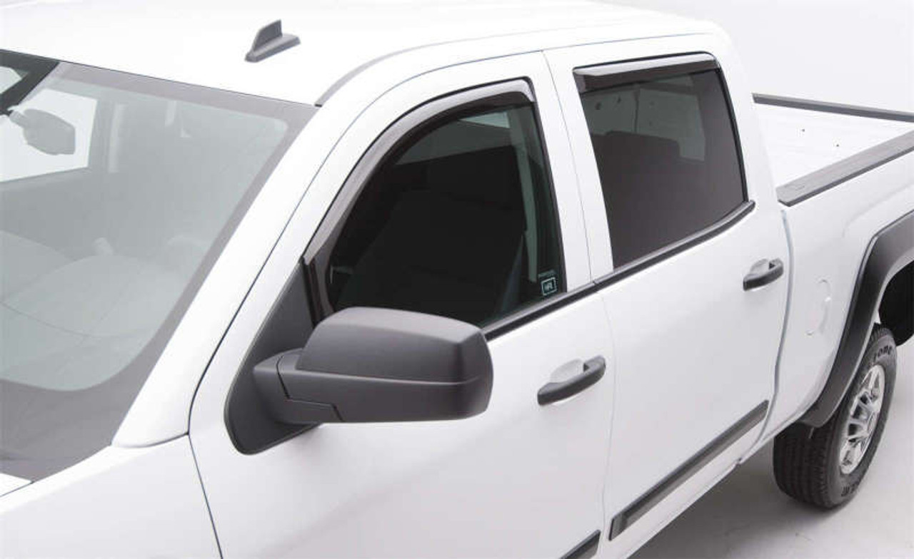 EGR 14+ Chev Silverado/GMC Sierra Crw Cab In-Channel Window Visors - Set of 4 (571771) - 571771