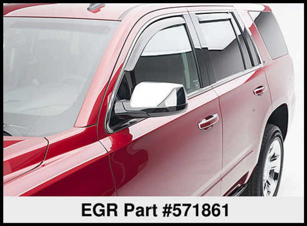 EGR 15+ Chevy Tahoe/GMC Yukon In-Channel Window Visors - Set of 4 (571861) - 571861