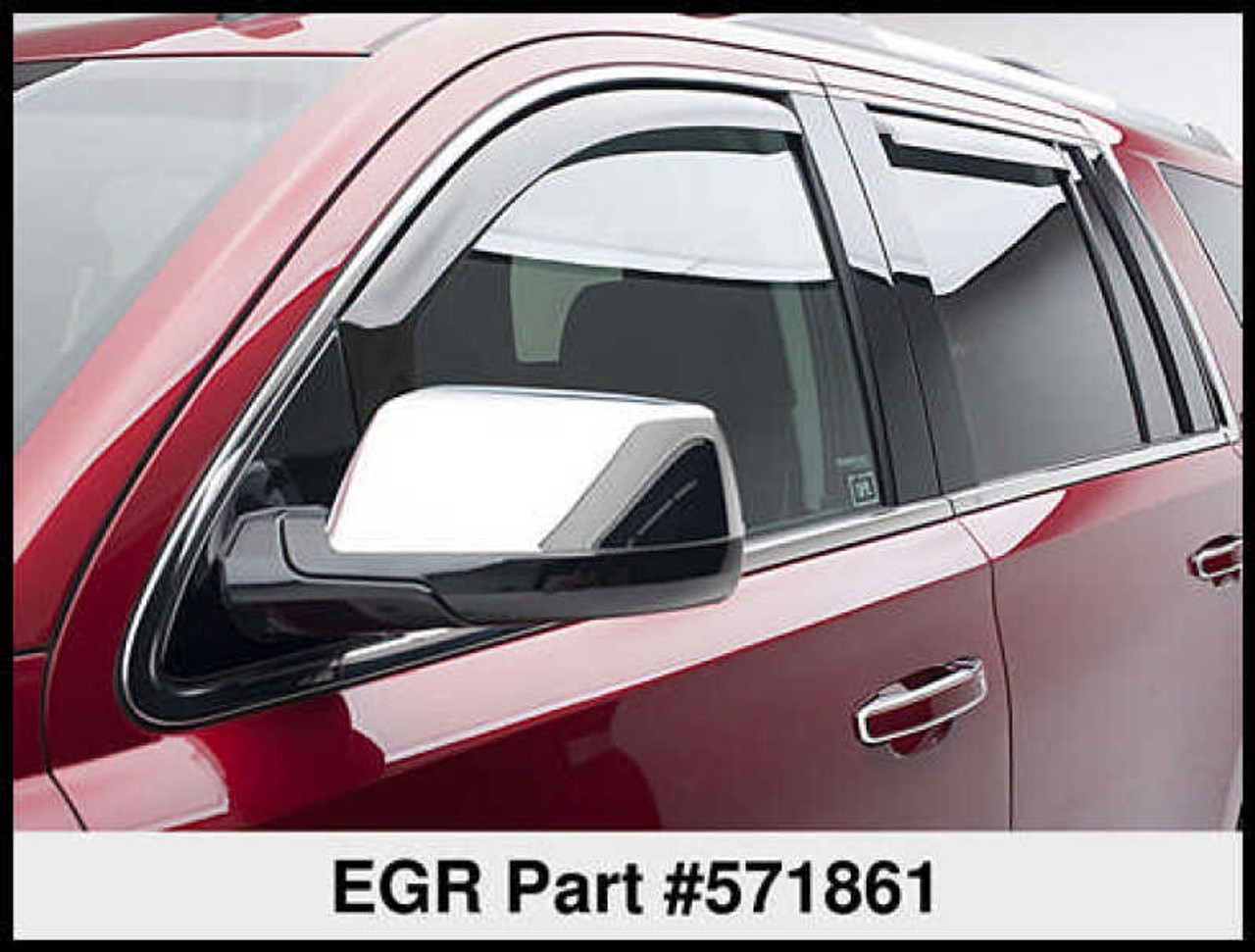 EGR 15+ Chevy Tahoe/GMC Yukon In-Channel Window Visors - Set of 4 (571861) - 571861
