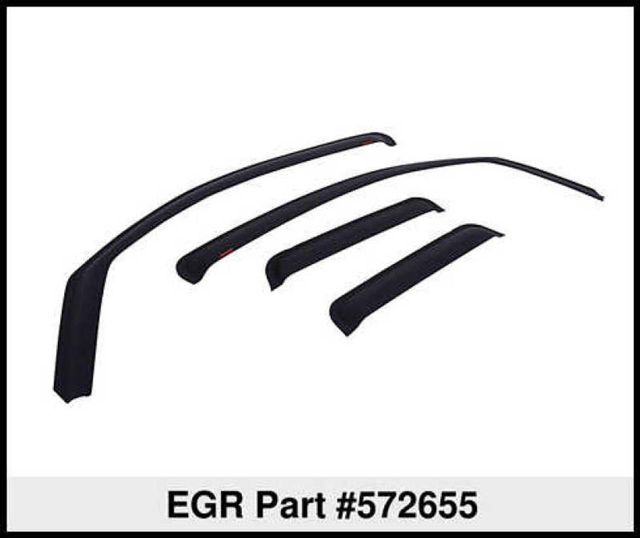 EGR 09-12 Dodge Ram F/S Pickup Quad Cab In-Channel Window Visors - Set of 4 - Matte (572655) - 572655