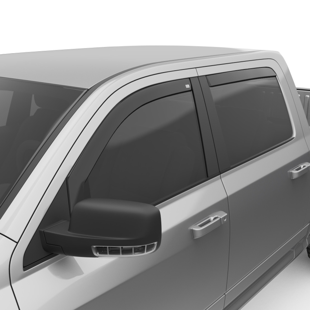 EGR 09+ Dodge Ram Pickup Crew Cab In-Channel Window Visors - Set of 4 (572751) - 572751