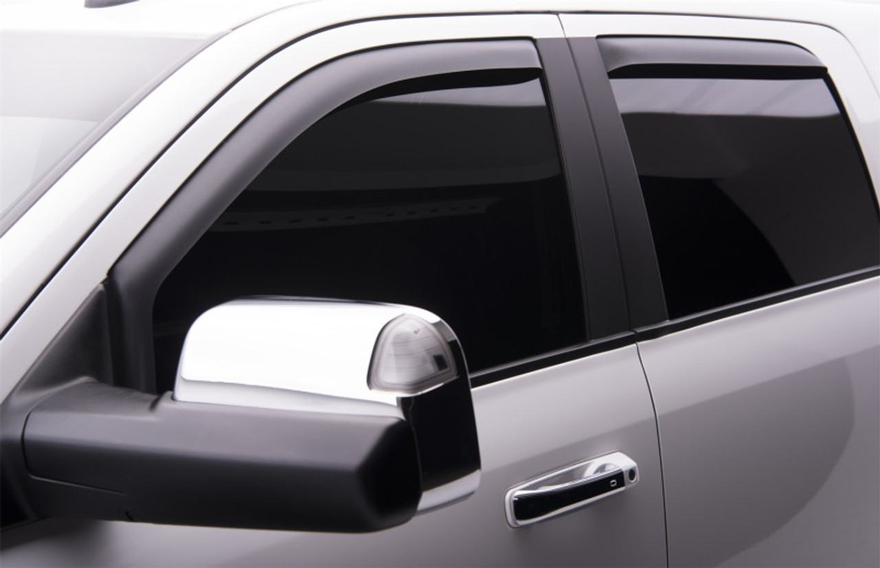 EGR 09-13 Dodge Ram 1500/2500/3500 Crew Cab In-Channel Window Visors - Set of 4 - Matte (572755) - 572755