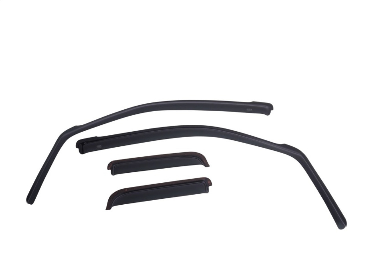 EGR 2019 Dodge Ram 1500 Quad Cab SlimLine In-Channel WindowVisors Set of 4 - Dark Smoke - 572961