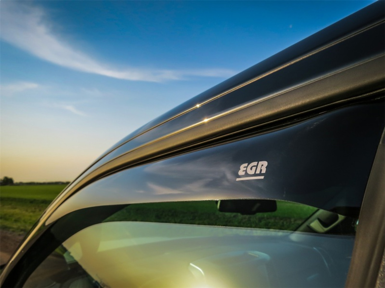 EGR 2019 Dodge Ram 1500 Quad Cab SlimLine In-Channel WindowVisors Set of 4 - Dark Smoke - 572961