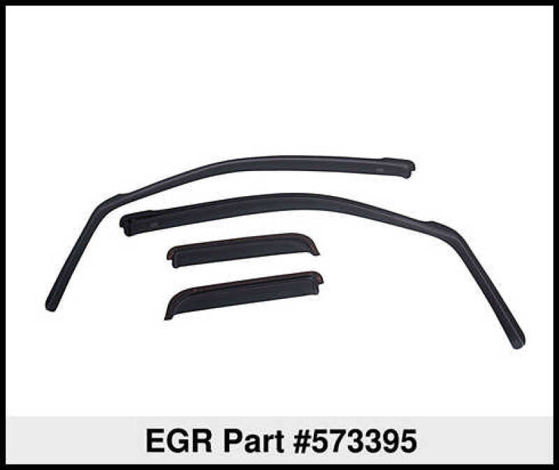 EGR 04-13 Ford F150 Crew Cab In-Channel Window Visors - Set of 4 - Matte (573395) - 573395