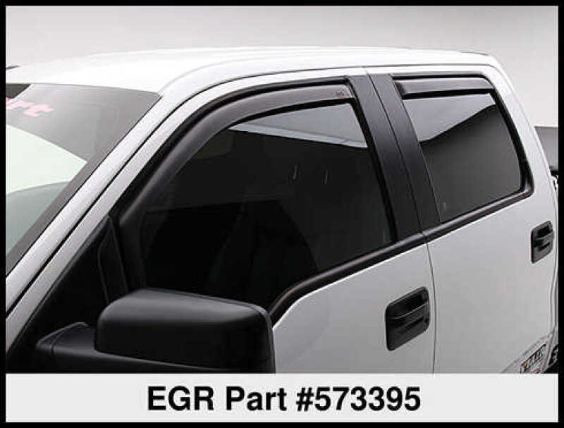 EGR 04-13 Ford F150 Crew Cab In-Channel Window Visors - Set of 4 - Matte (573395) - 573395