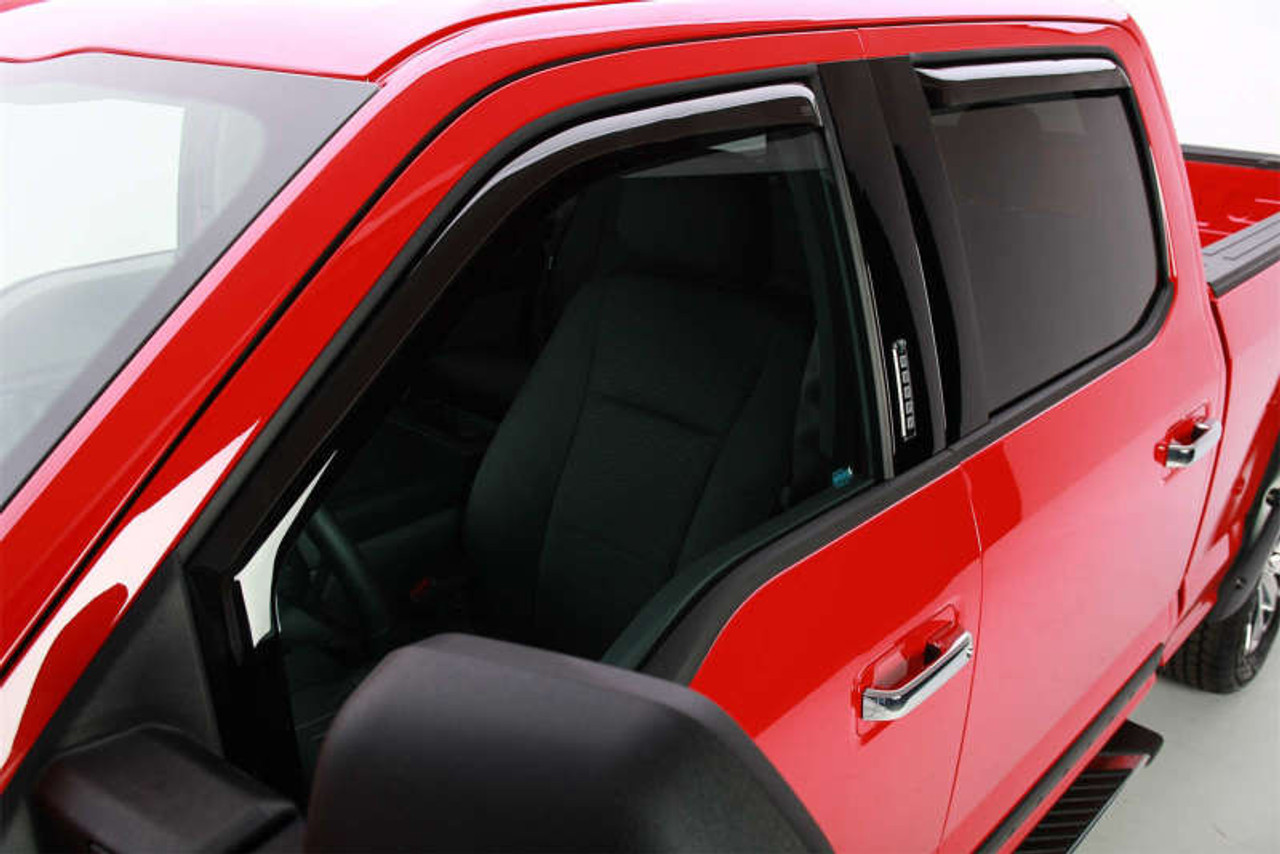 EGR 15+ Ford F150 Super Cab In-Channel Window Visors - Set of 4 (573471) - 573471