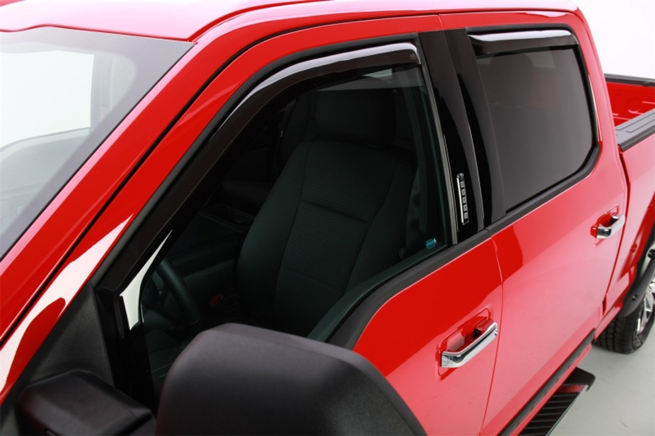 EGR 15+ Ford F150 Super Cab In-Channel Window Visors - Set of 4 (573471) - 573471