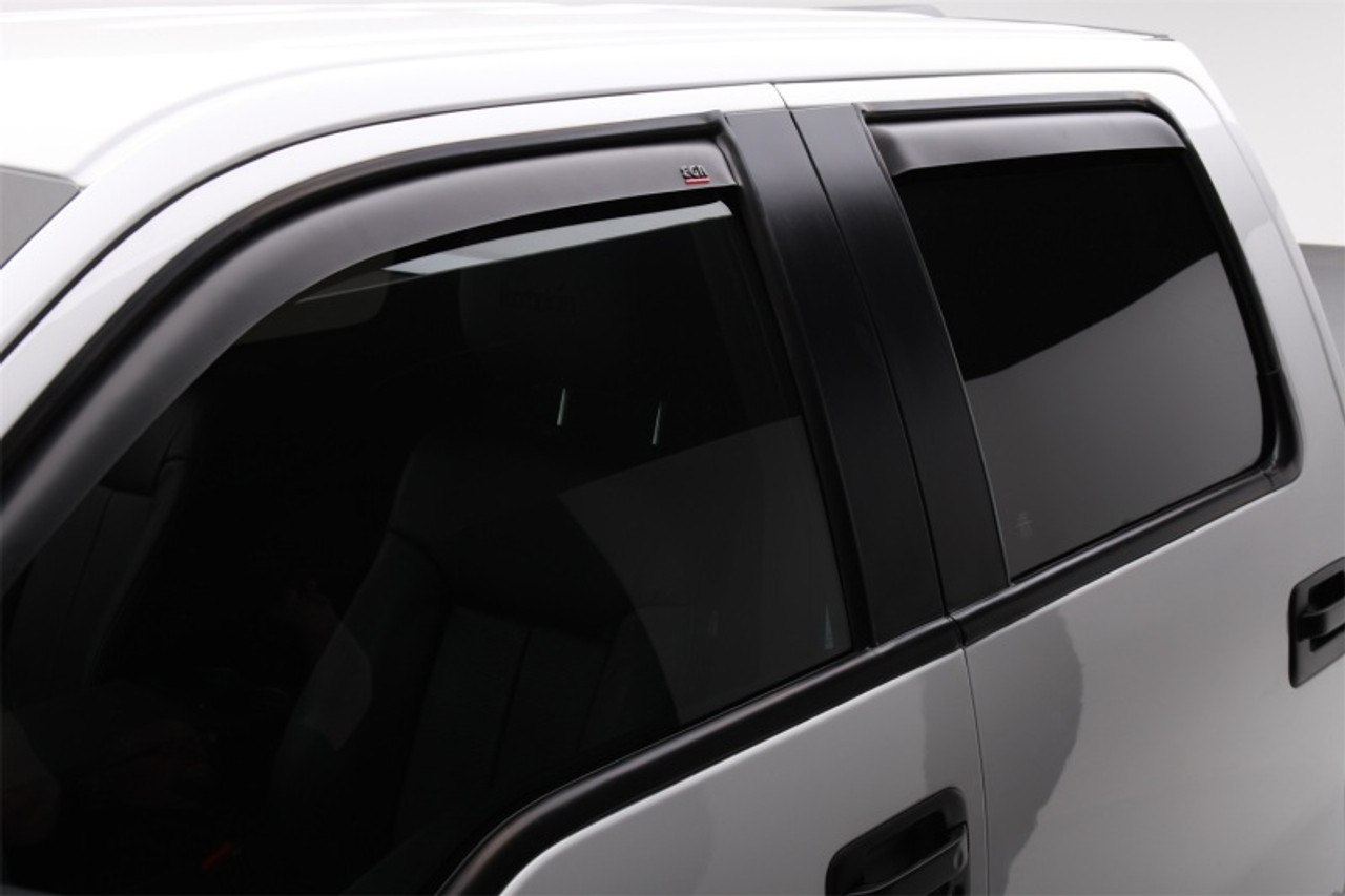 EGR 15+ Ford F150 Super Cab In-Channel Window Visors - Set of 4 - Matte (573475) - 573475