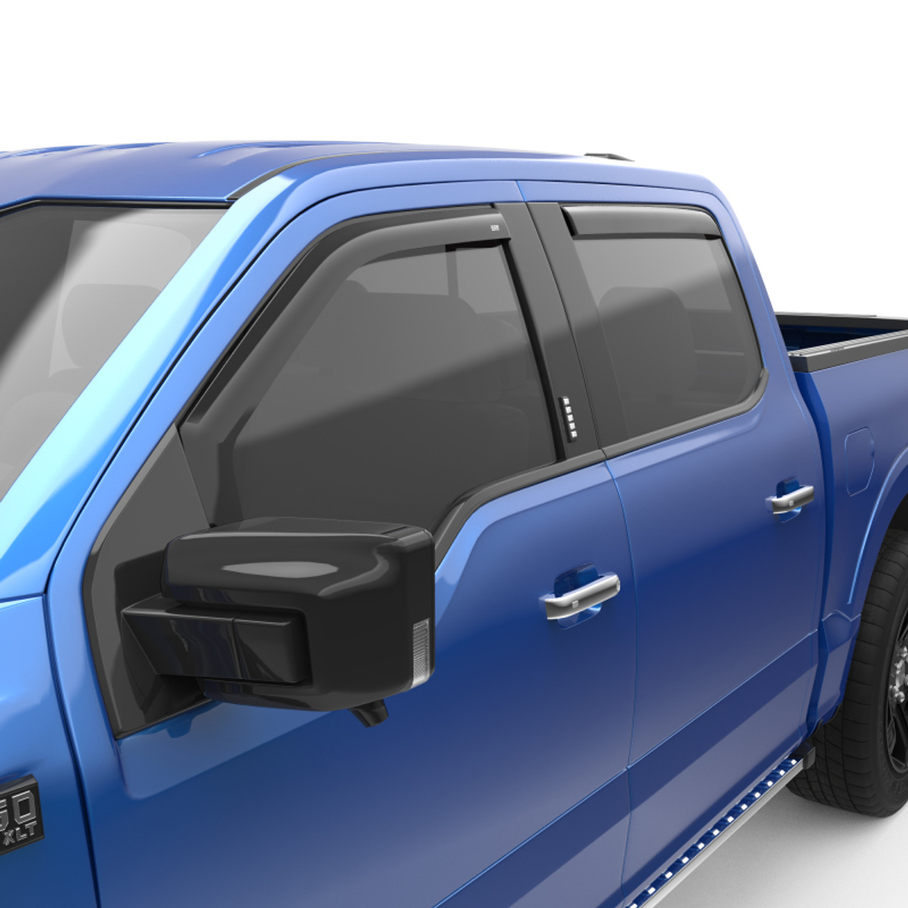 EGR 15-23 Ford F150 Crew Cab In-Channel Window Visors - Set of 4 (573491) - 573491