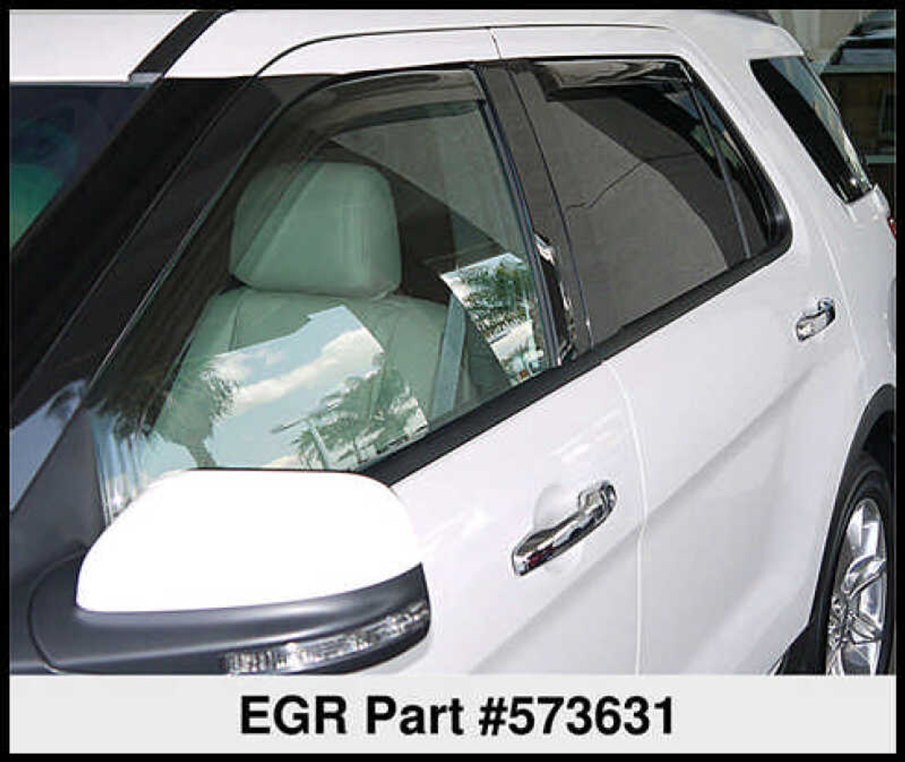 EGR 11+ Ford Explorer In-Channel Window Visors - Set of 4 (573631) - 573631
