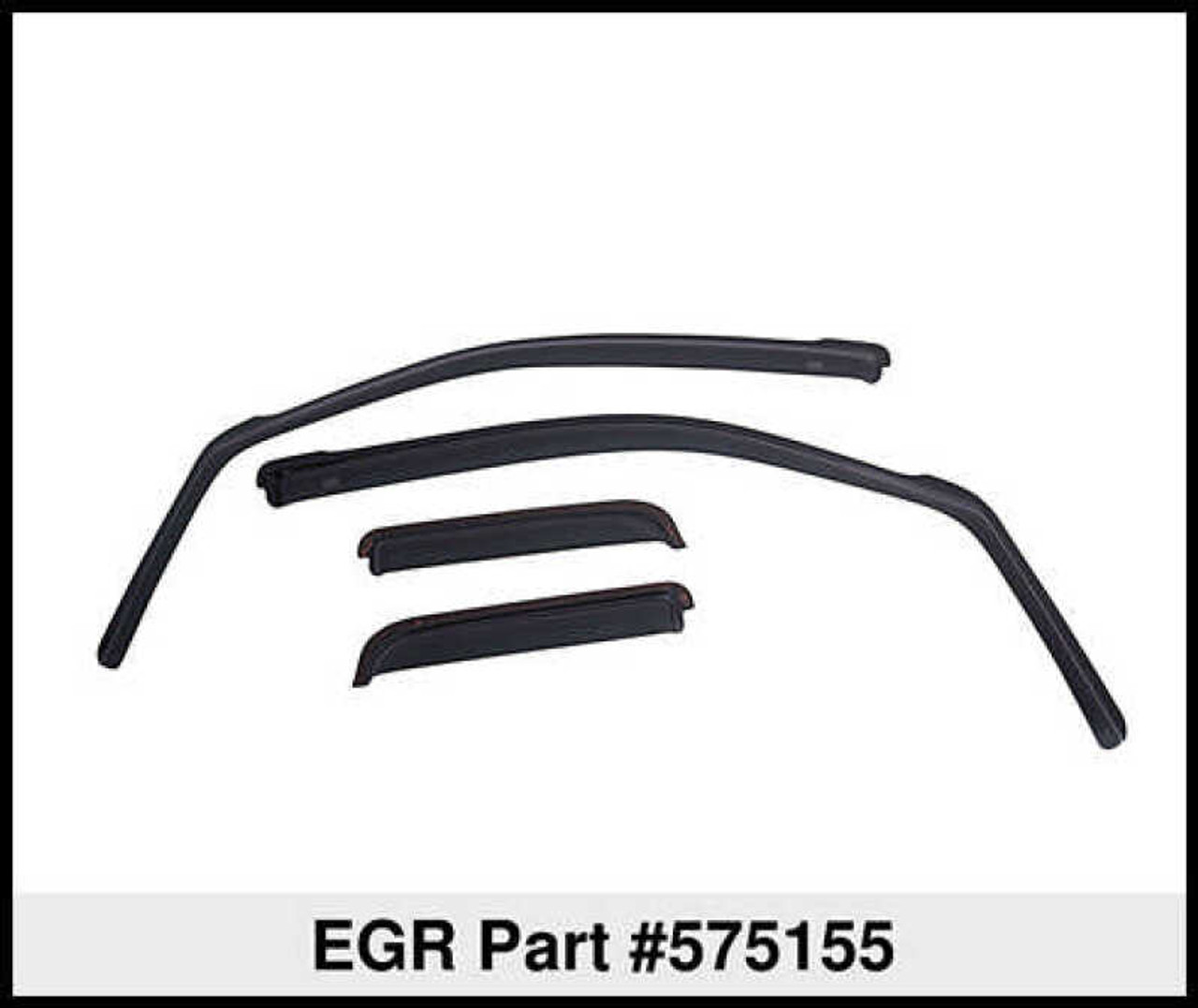 EGR 07-13 Jeep Wrangler JK In-Channel Window Visors - Set of 4 - Matte (575155) - 575155