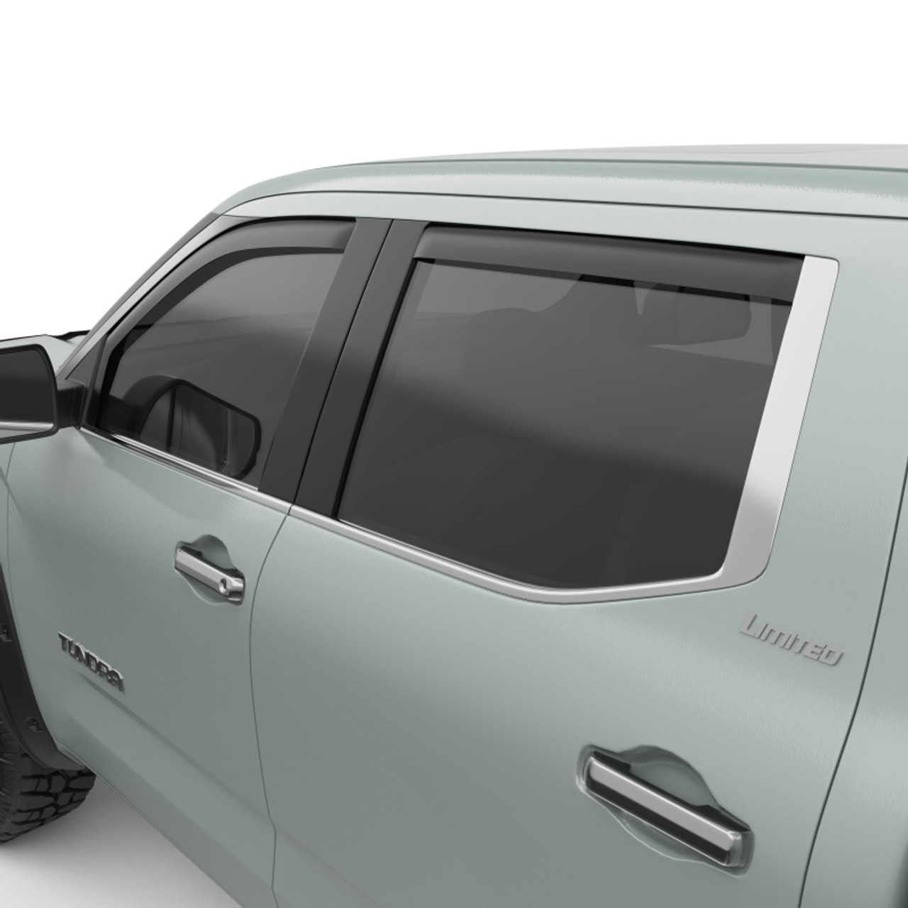 EGR 2022+ Toyota Tundra In-Channel Window Visors Front/Rear Set Matte Black - 575405