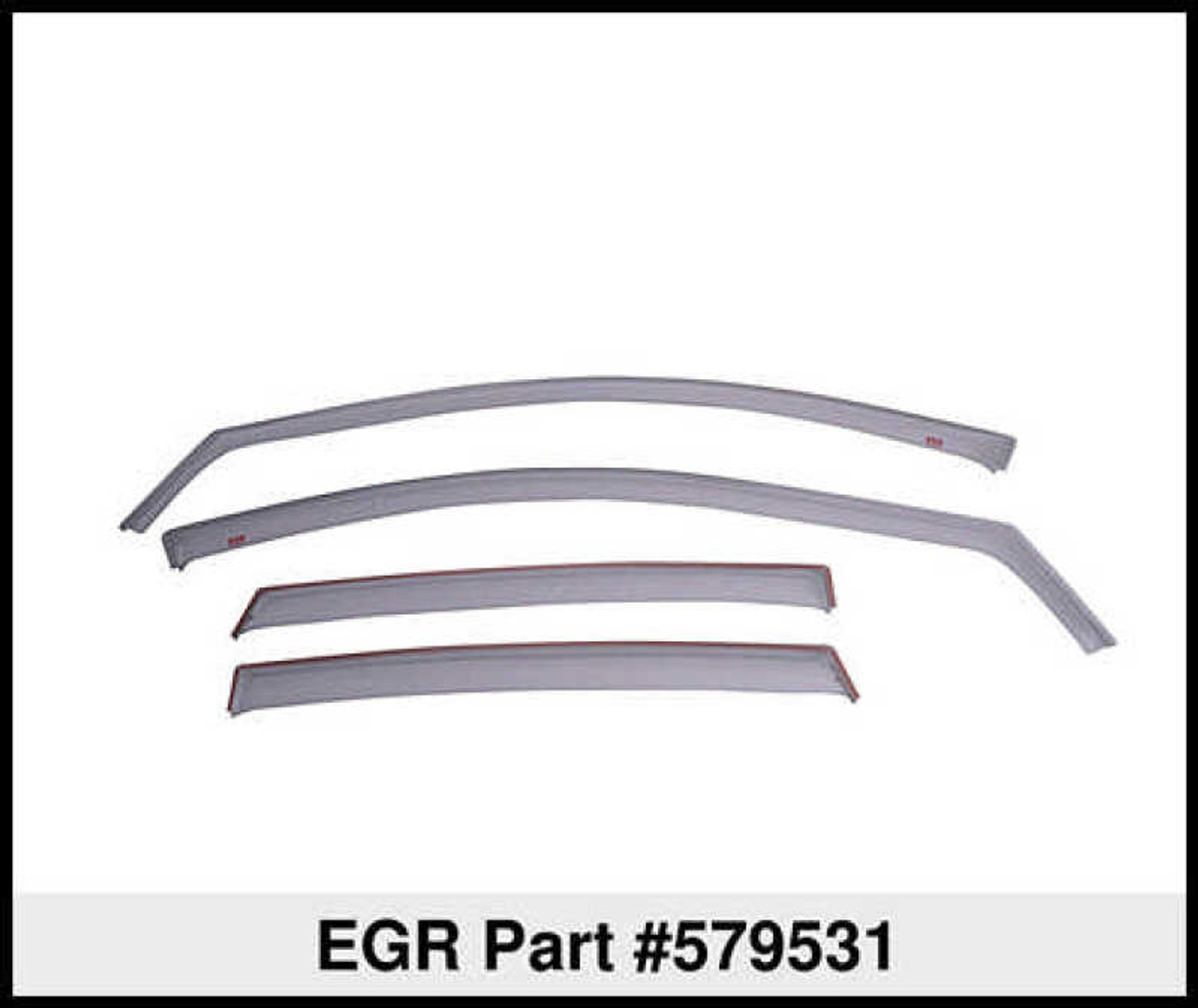 EGR 13-17 Honda Accord In-Channel Window Visors Front/Rear Set Dark Smoke - 579531