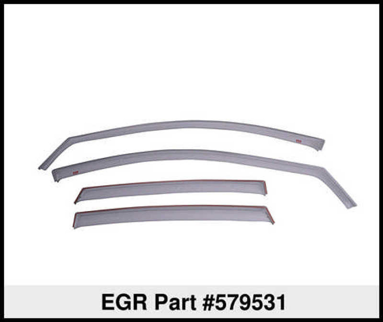EGR 13-17 Honda Accord In-Channel Window Visors Front/Rear Set Dark Smoke - 579531