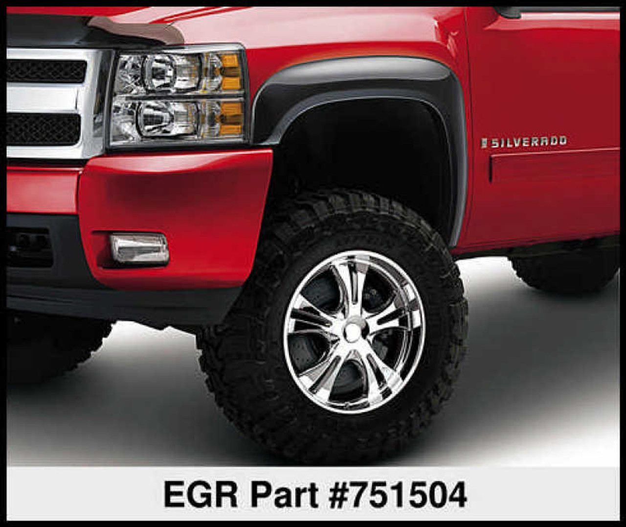 EGR 07-13 Chev Silverado 6-8ft Bed Rugged Look Fender Flares - Set (751504) - 751504