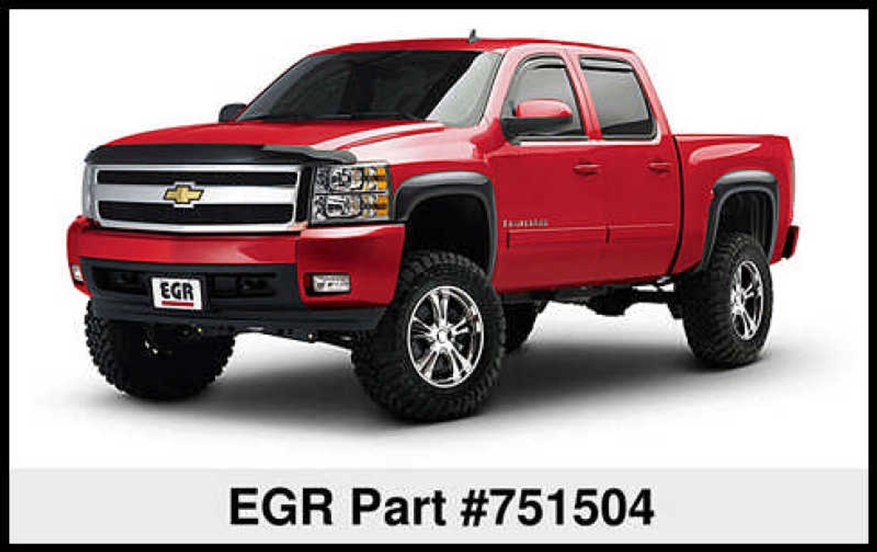 EGR 07-13 Chev Silverado 6-8ft Bed Rugged Look Fender Flares - Set (751504) - 751504