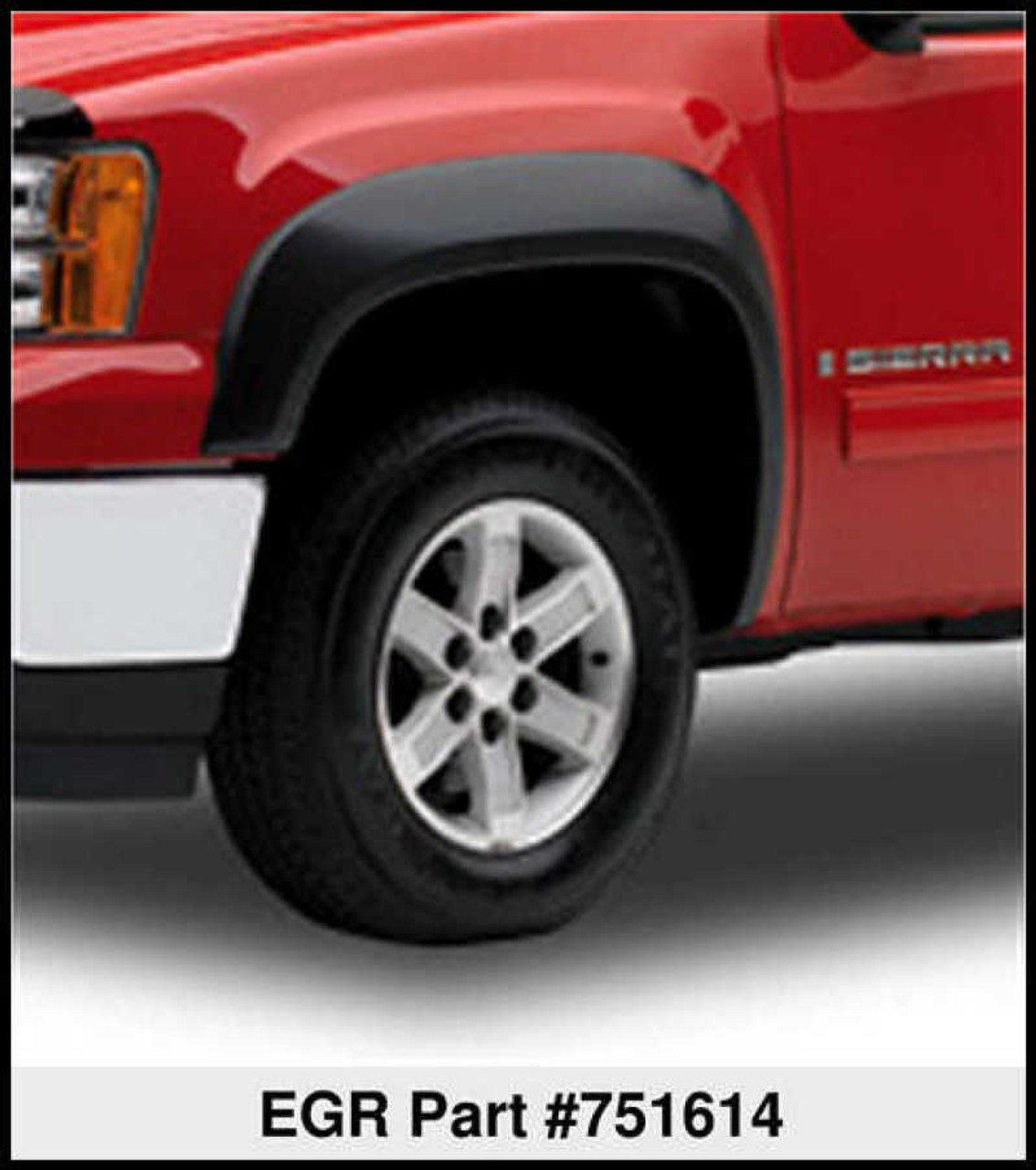 EGR 07-10 GMC Sierra HD 6-8ft Bed Rugged Look Fender Flares - Set - 751614