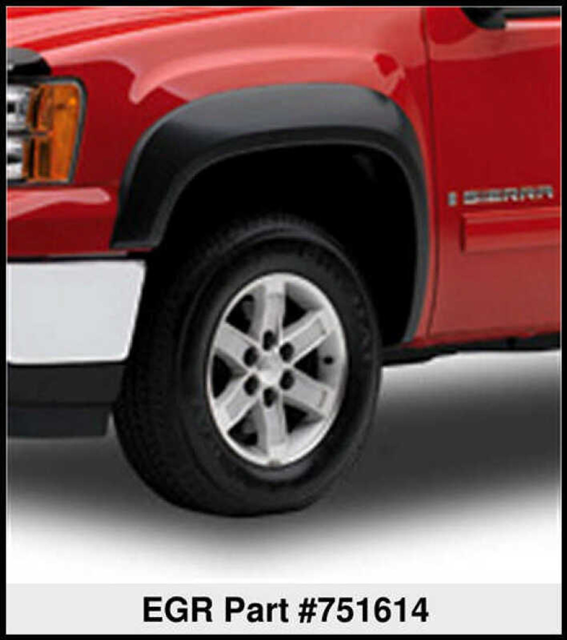 EGR 07-10 GMC Sierra HD 6-8ft Bed Rugged Look Fender Flares - Set - 751614