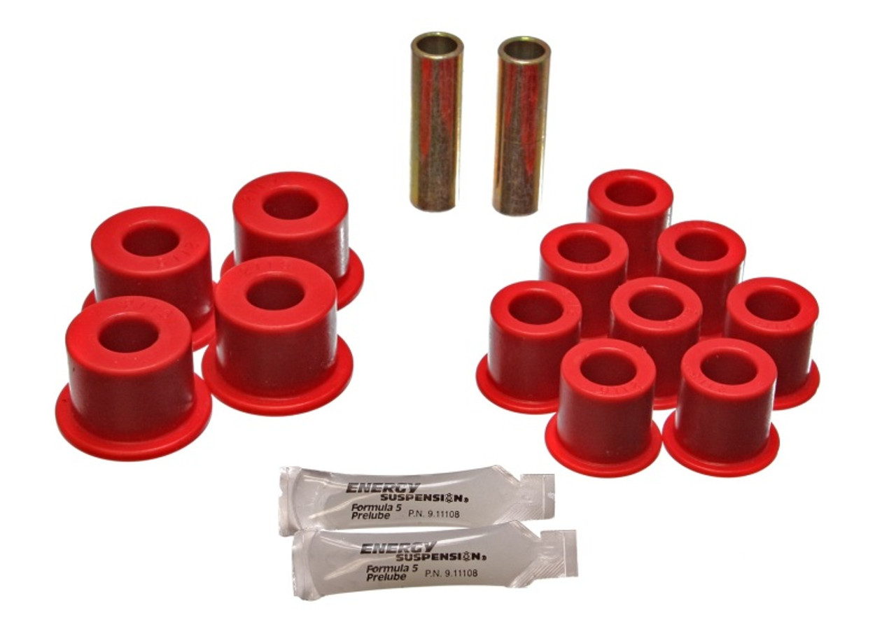 Energy Suspension Amigo Rear Spring Bushings - Red - 14.2101R