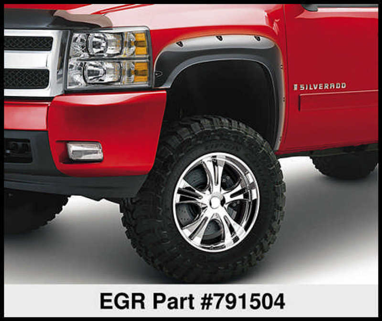 EGR 07-13 Chev Silverado 6-8ft Bed Bolt-On Look Fender Flares - Set - 791504