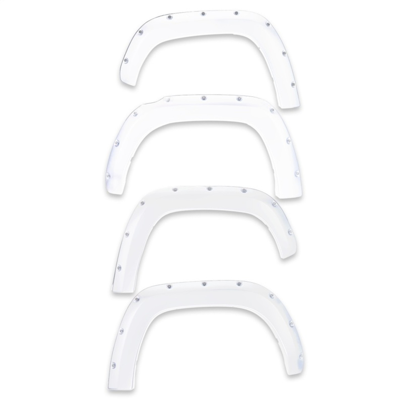 EGR 14+ Chev Silverado 6-8ft Bed Bolt-On Look Color Match Fender Flares - Set - Summit White - 791574-GAZ