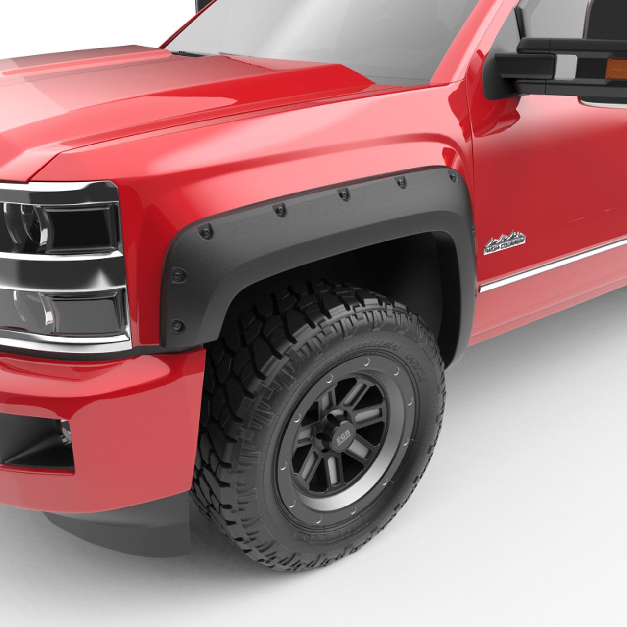 EGR 14+ Chev Silverado 6-8ft Bed Bolt-On Look Fender Flares - Set - Matte - 791575