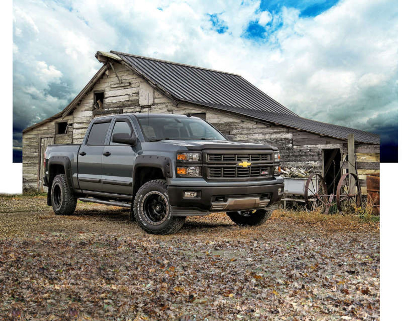 EGR 14+ Chev Silverado 5ft Bed Bolt-On Look Fender Flares - Set - 791674