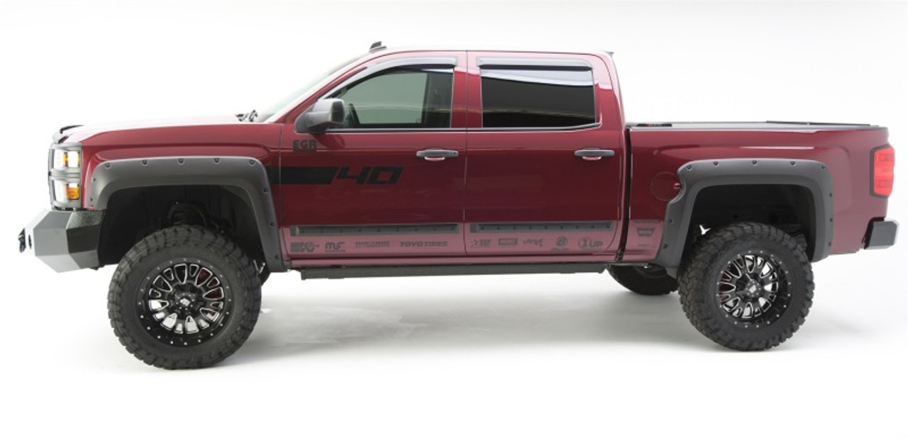 EGR 14+ Chev Silverado 5ft Bed Bolt-On Look Fender Flares - Set - Matte - 791675