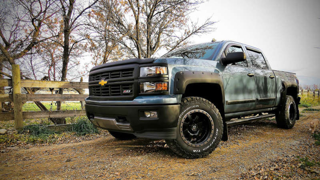 EGR 14+ Chev Silverado 5ft Bed Bolt-On Look Fender Flares - Set - Matte - 791675