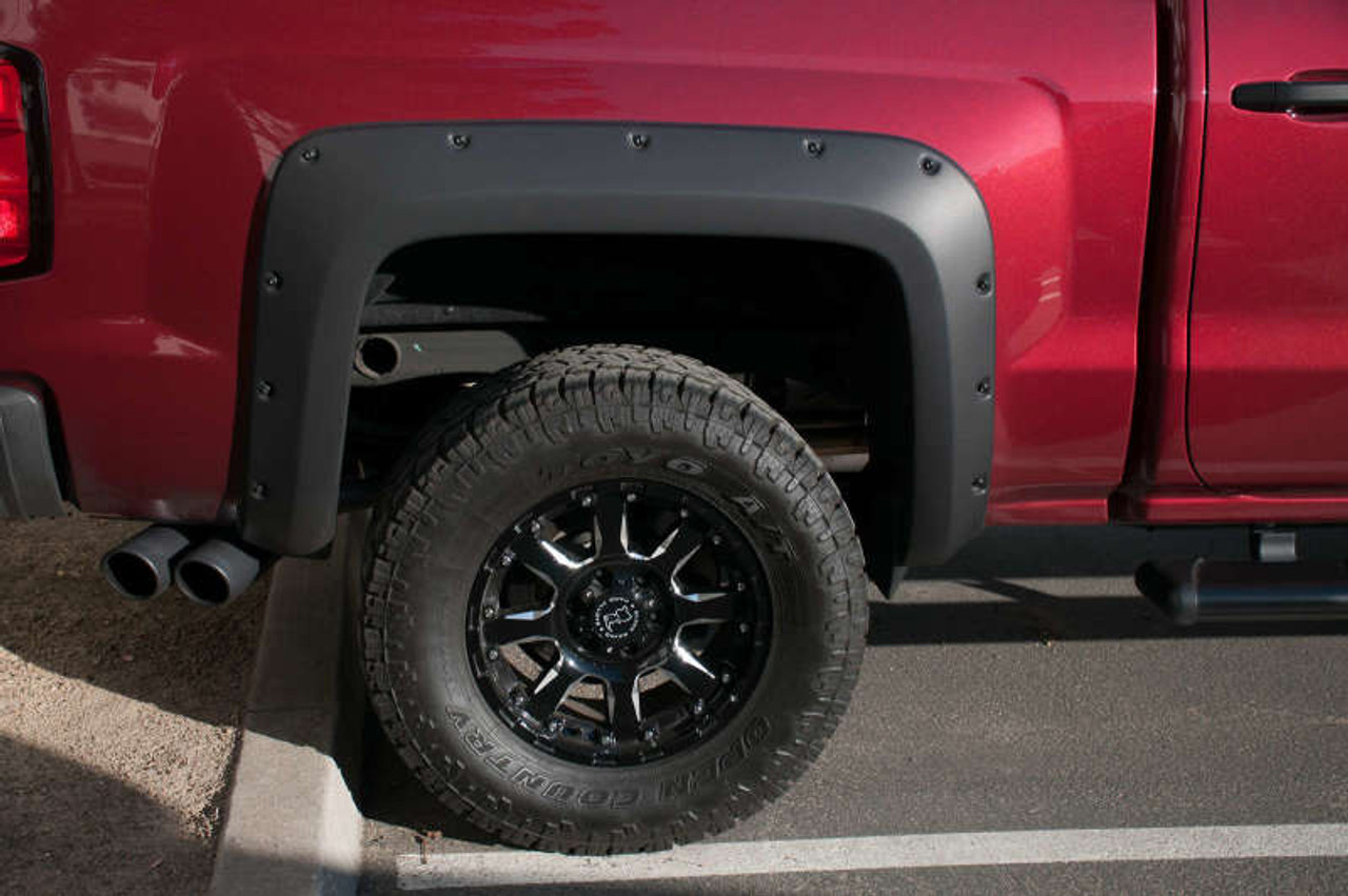 EGR 14+ Chev Silverado 5ft Bed Bolt-On Look Fender Flares - Set - Matte - 791675