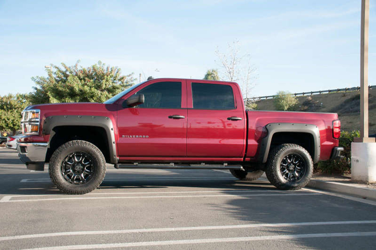 EGR 14+ Chev Silverado 5ft Bed Bolt-On Look Fender Flares - Set - Matte - 791675