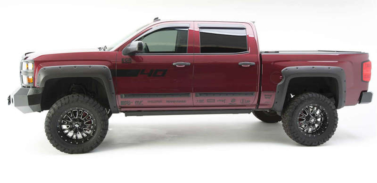 EGR 14+ Chev Silverado 5ft Bed Bolt-On Look Fender Flares - Set - Matte - 791675