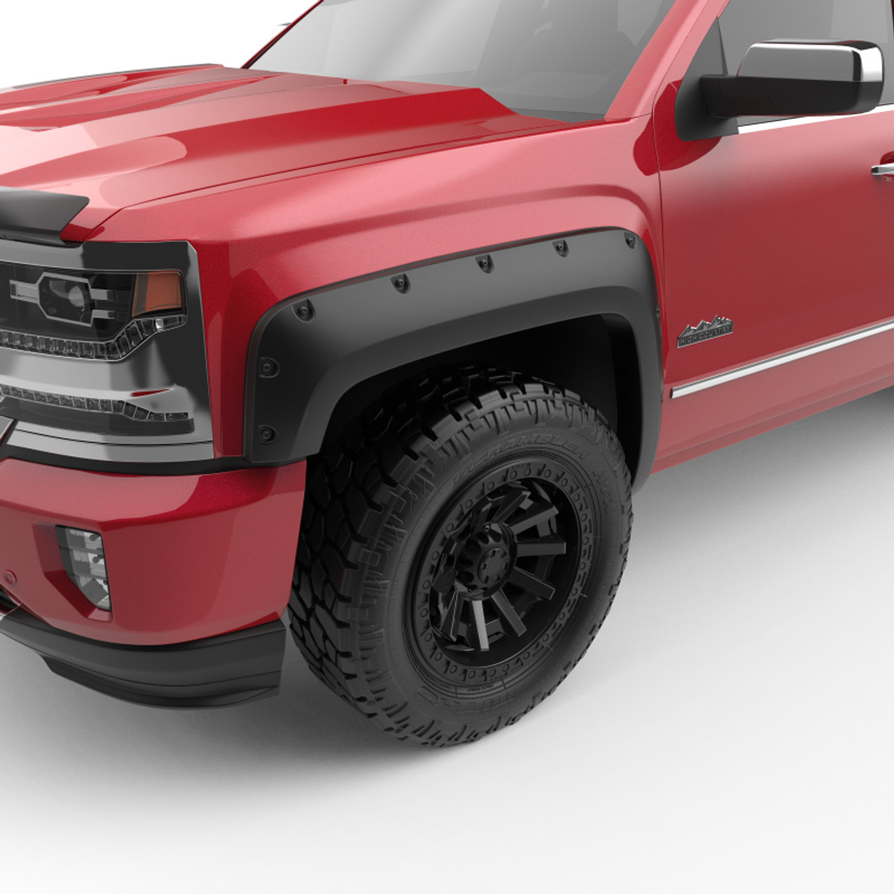 EGR 14+ Chev Silverado 5ft Bed Bolt-On Look Fender Flares - Set - Matte - 791675